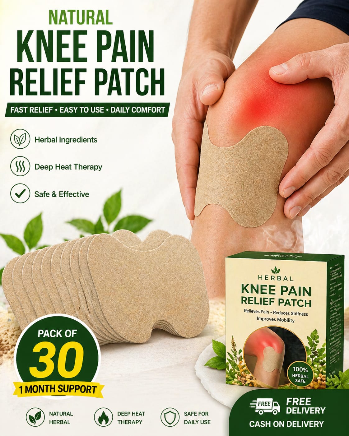 🌿HerbalAyur Joint Relief Patch (Pack of 30)
